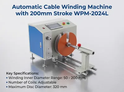 Machine d'enroulement de câbles avec arrangement automatique WPM-2024L