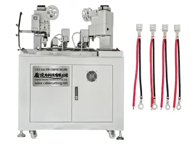 Machine de Sertissage Automatique Triple Face Double Fil WPM-038F - Machine automatique de sertissage de cosses