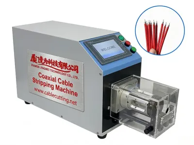 Machine à Dénuder Automatique pour Câbles Coaxiaux et Médicaux WPM-6806D