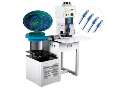 Machine de sertissage de bornes lâches avec alimentation par plaque vibrante WPM-160