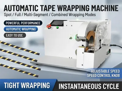 Machine d'Emballage de Ruban à Écran Tactile pour Câbles WPM-303