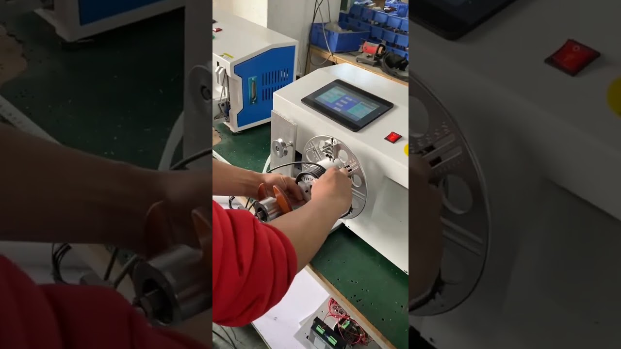 Automatic Traversing Wire Tying Machine for Factory Automation