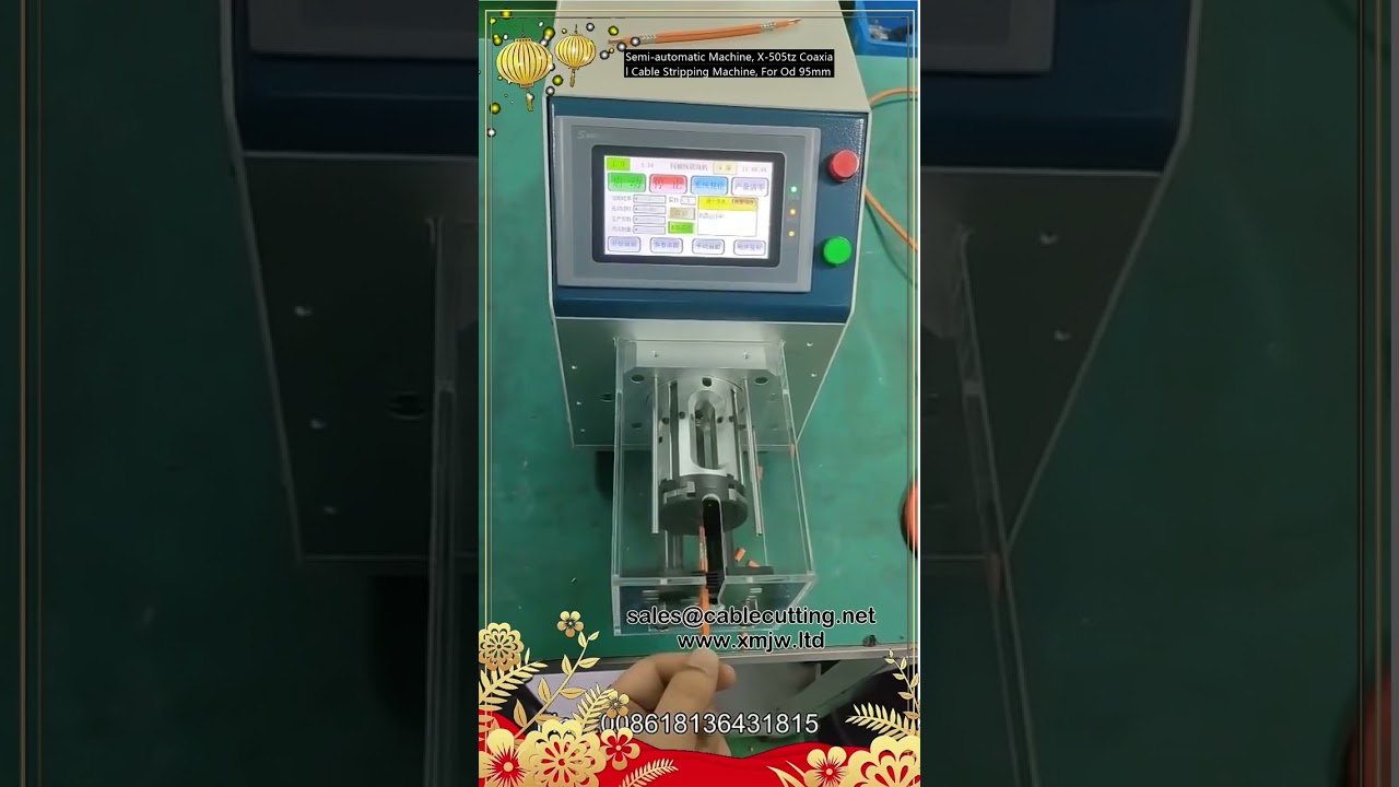 Semi-Automatic Coaxial Cable Stripping Machine