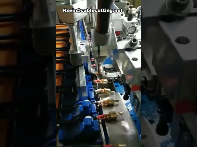 Fully Automatic Wire Feeding, Fixing, Splitting, Stripping and DC Connector Soldering Machine for 2-Pin & 3-Pin