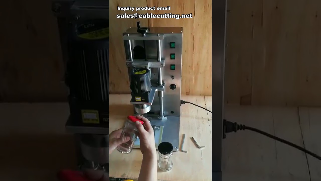 Machine à capsuler les couvercles en fer-blanc et bouchons plastique – Capsuleuse industrielle performante