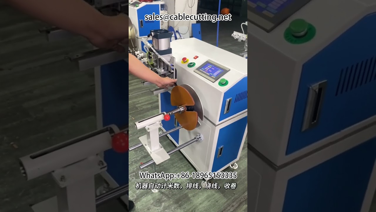 Machine à bobiner les fils avec compteur de mètres - Bobineuse pour câbles d'alimentation et faisceaux