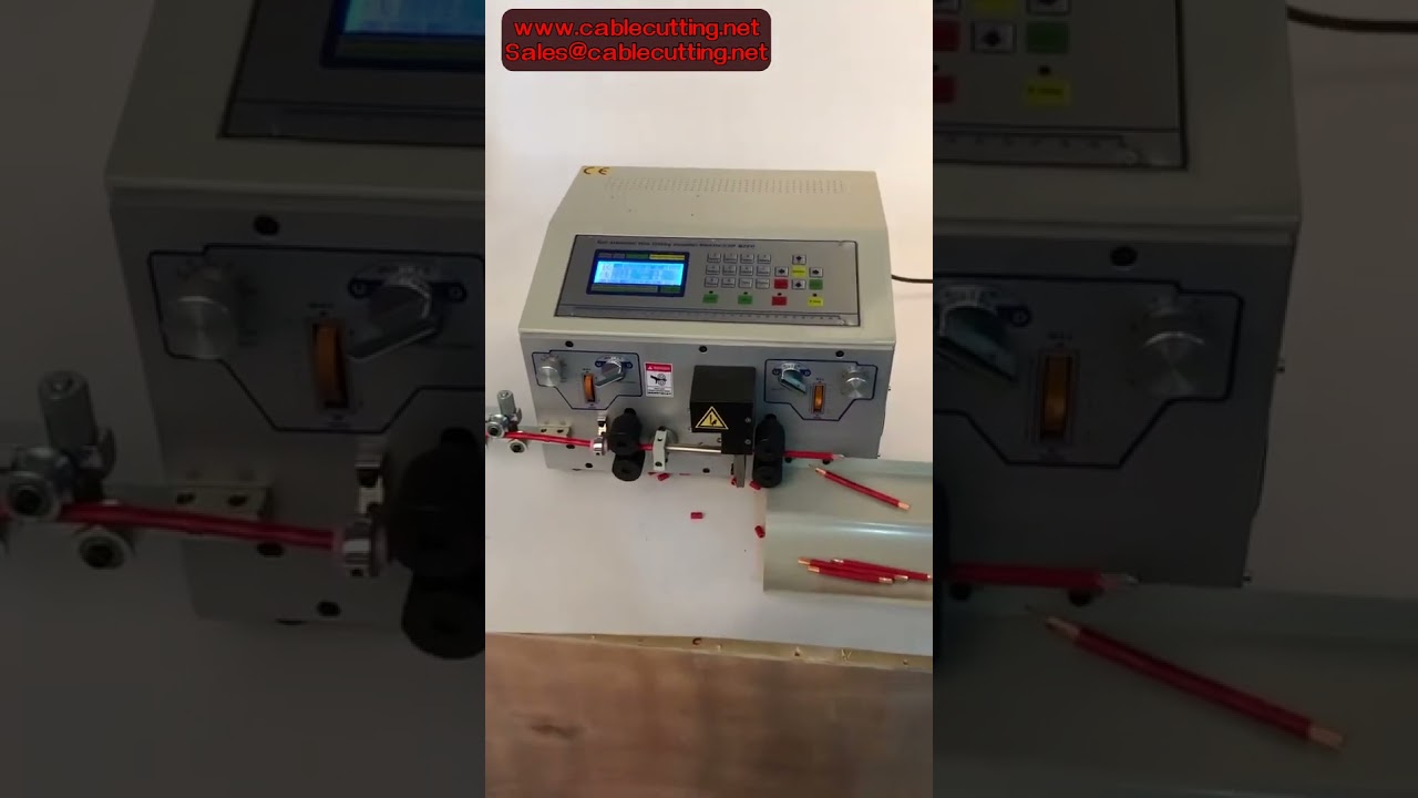 0.2 to 25mm² Automatic Wire Stripping Machine, 4-Wheel Cable Peeler with Key Screen