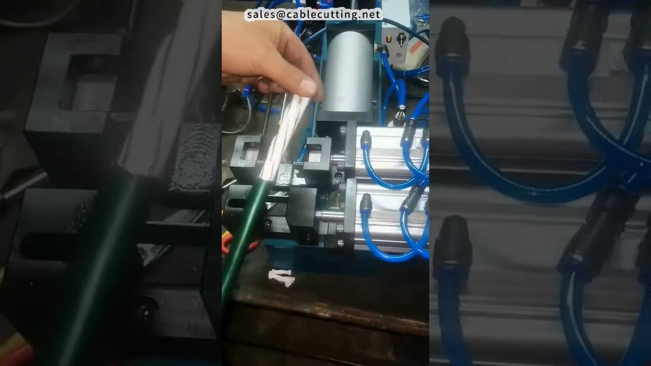 Démonstration de la dénudeuse haute puissance Modèle 416 : fils OD 20 mm