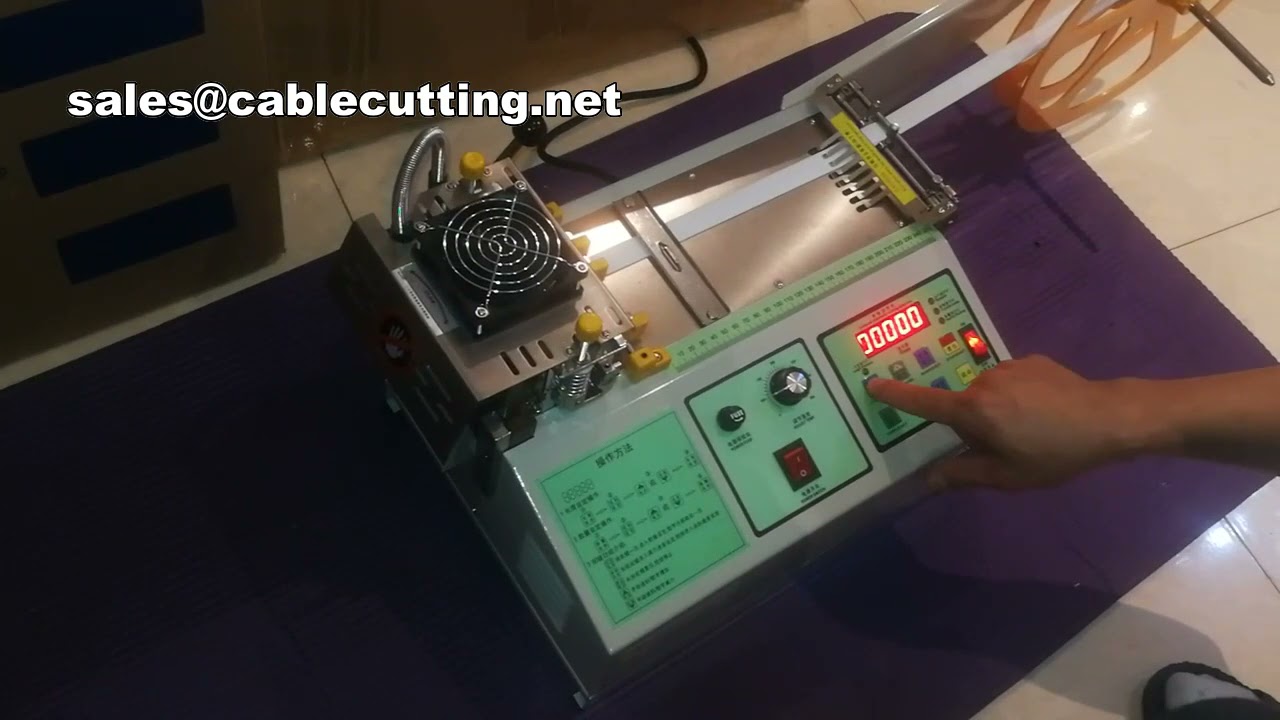 Mode d'emploi de la machine de coupe de ceinture élastique et de sangle à fermeture éclair