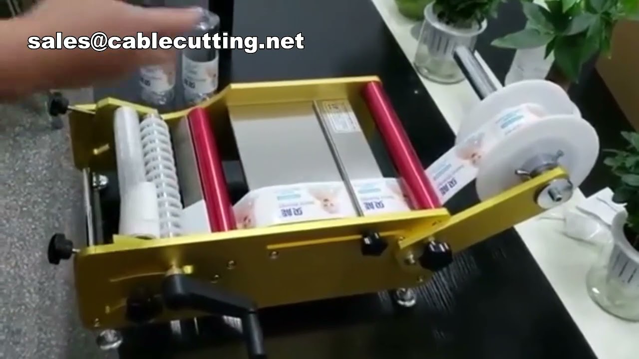 Étiqueteuse Manuelle Pratique pour Bouteilles Rondes | Machine à Étiqueter