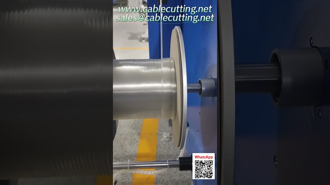 High-Speed Tube Winder Automatically Coils 500m of Air Hose onto Spools