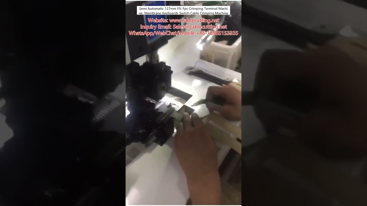 Machine de sertissage semi-automatique 127mm pour FFC/FPC | Câbles de clavier à membrane et interrupteurs