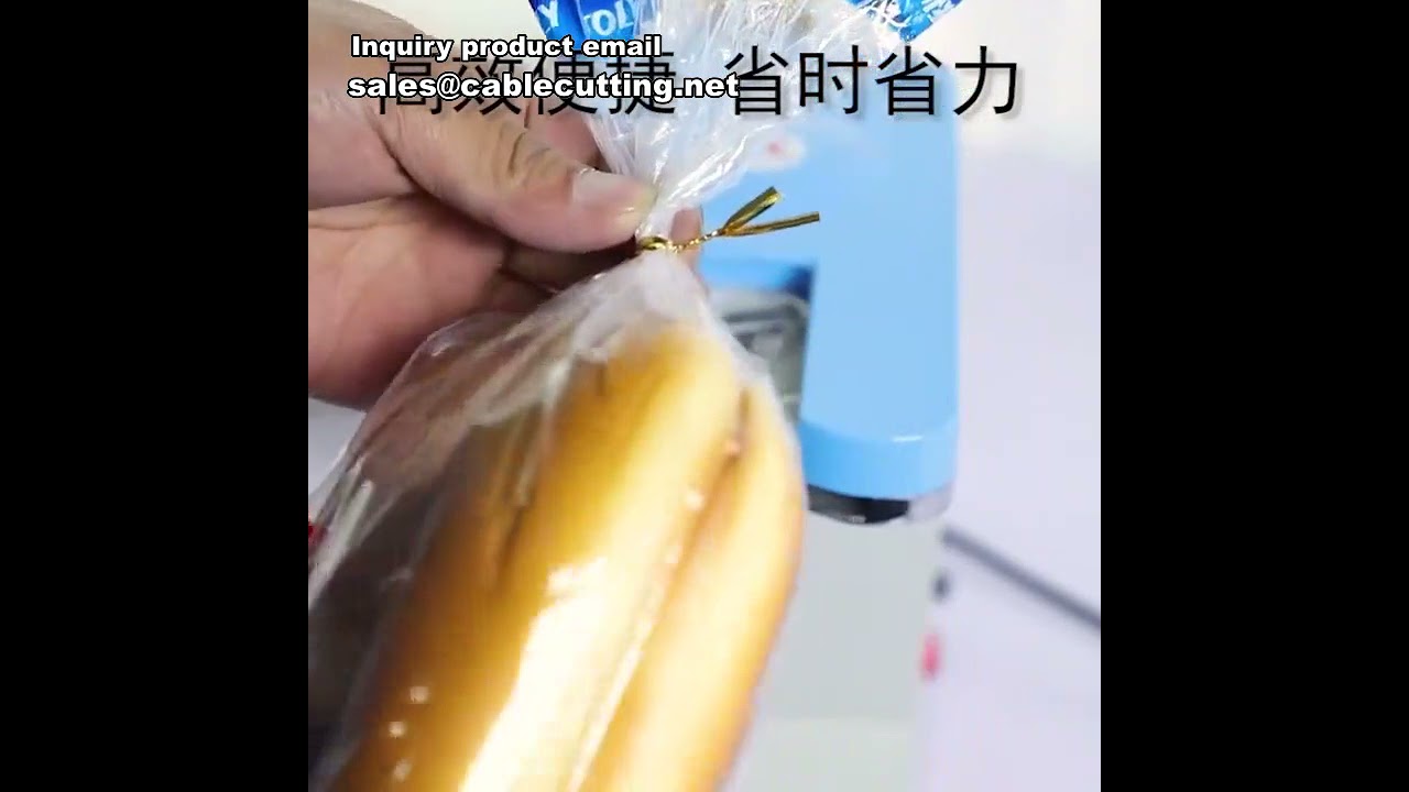 Automatic Bread Bag Packing and Tying Machine for Food Packaging