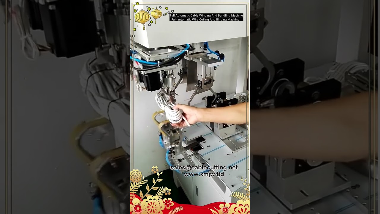 Machine automatique d'enroulement et de liage de câbles – Bobinage et cerclage entièrement automatisés