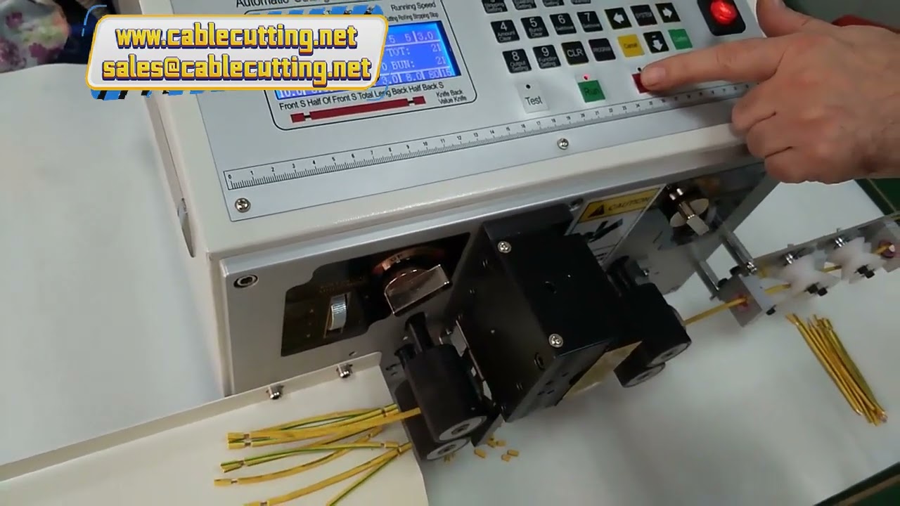 Wire Cut and Stripping Machine for 2-Wire Cable Crimping and Peeling from 0.5 to 4mm² with Tungsten Carbide