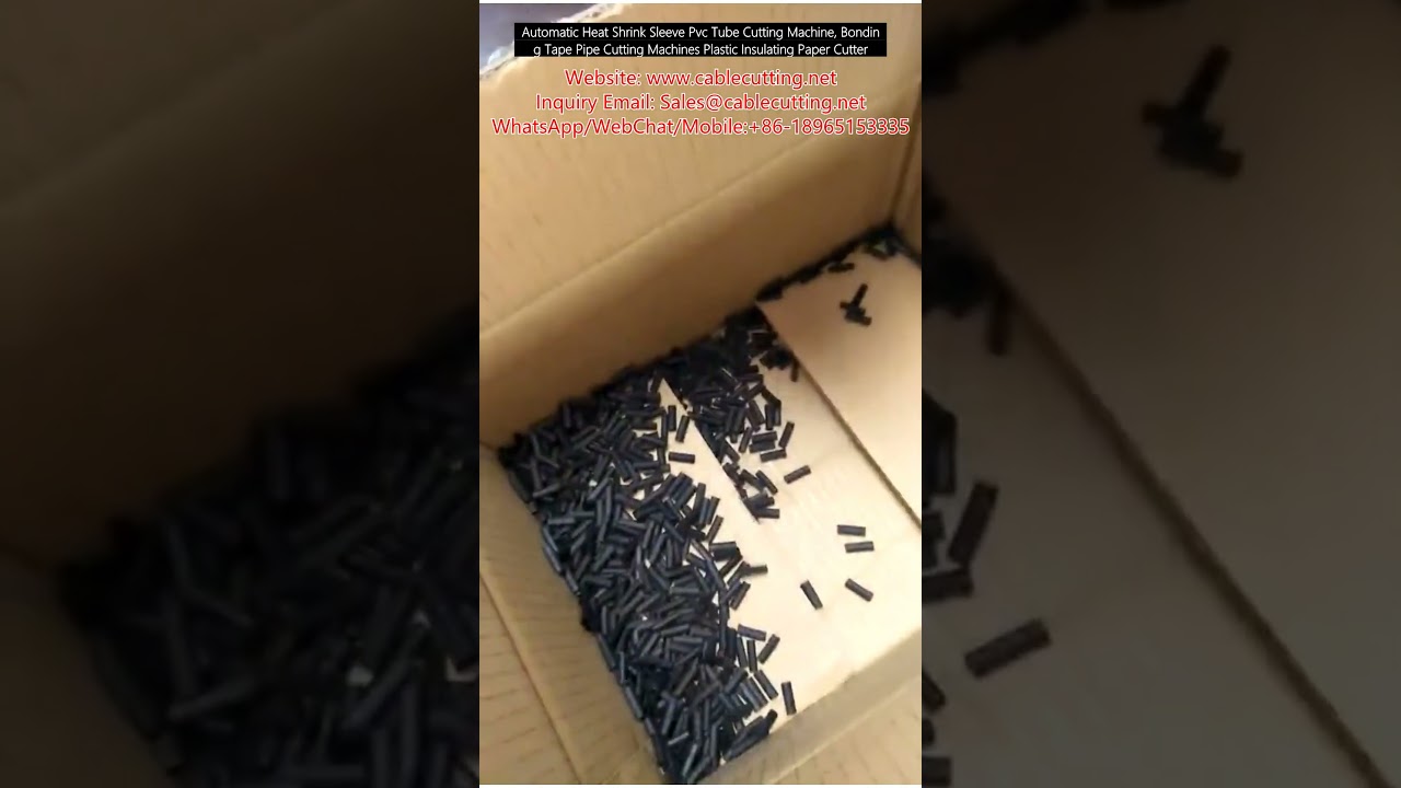 Automatic Heat Shrink Sleeve PVC Tube Cutting Machine, Plastic Pipe Cutting Machine