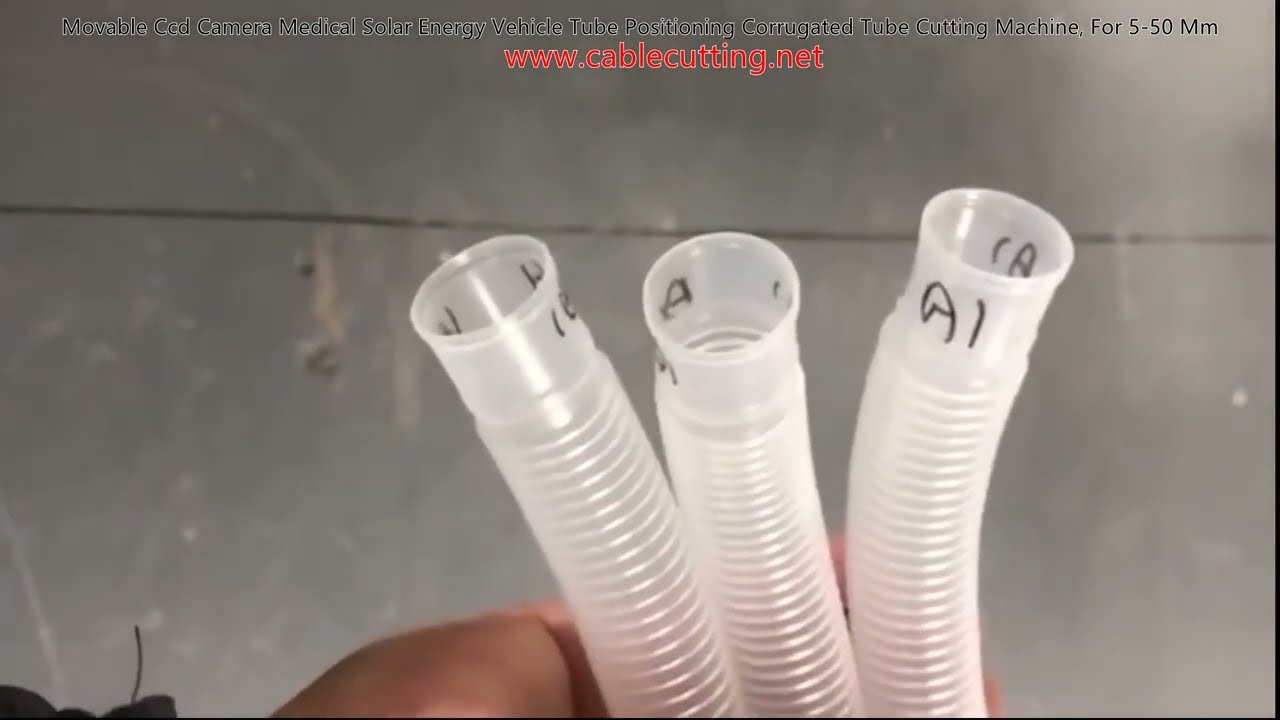 Machine de coupe de tubes ondulés à caméra CCD mobile – Positionnement précis pour médical, solaire, automobile