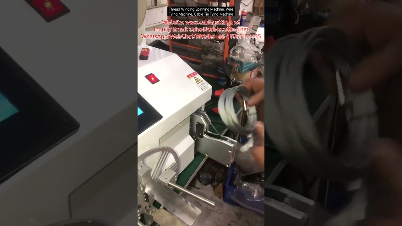 Machine Enrouleuse de Fil et Ficelle, Machine à Attacher avec Collier de Serrage Automatique