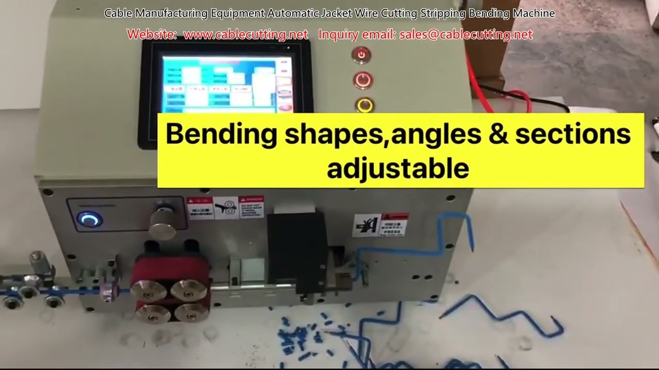 Automatic Wire Cutting, Stripping, and Bending Machine for Cable Manufacturing