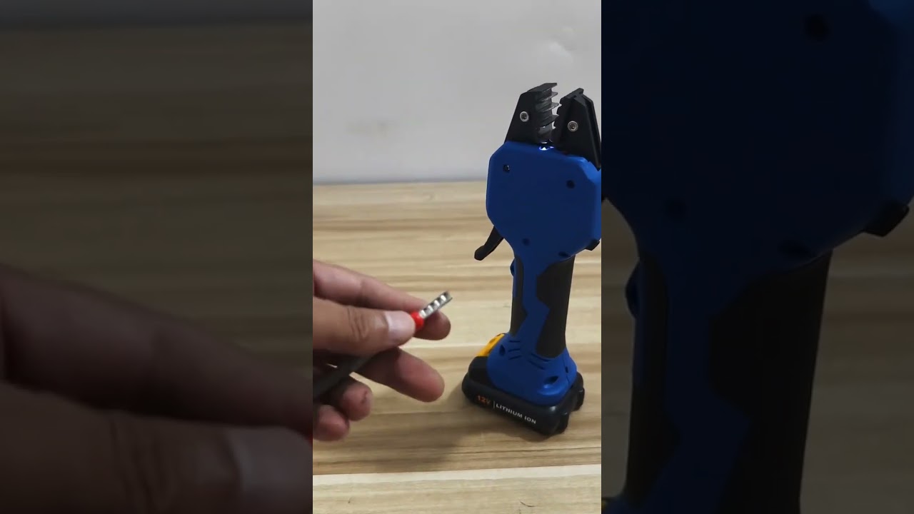 Sertisseuse sans fil à batterie lithium : sertissez facilement partout dans l’usine #usine #machine