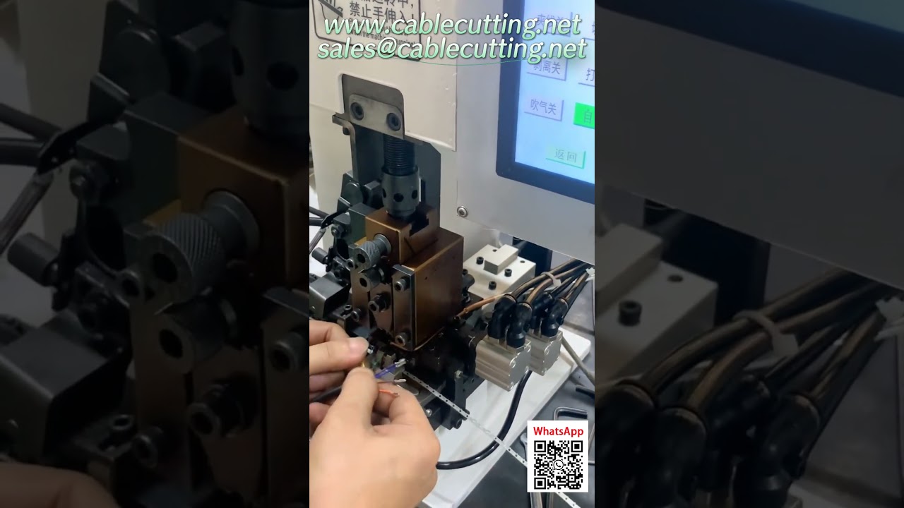 Machine de sertissage et dénudage automatique de câbles – Haute précision