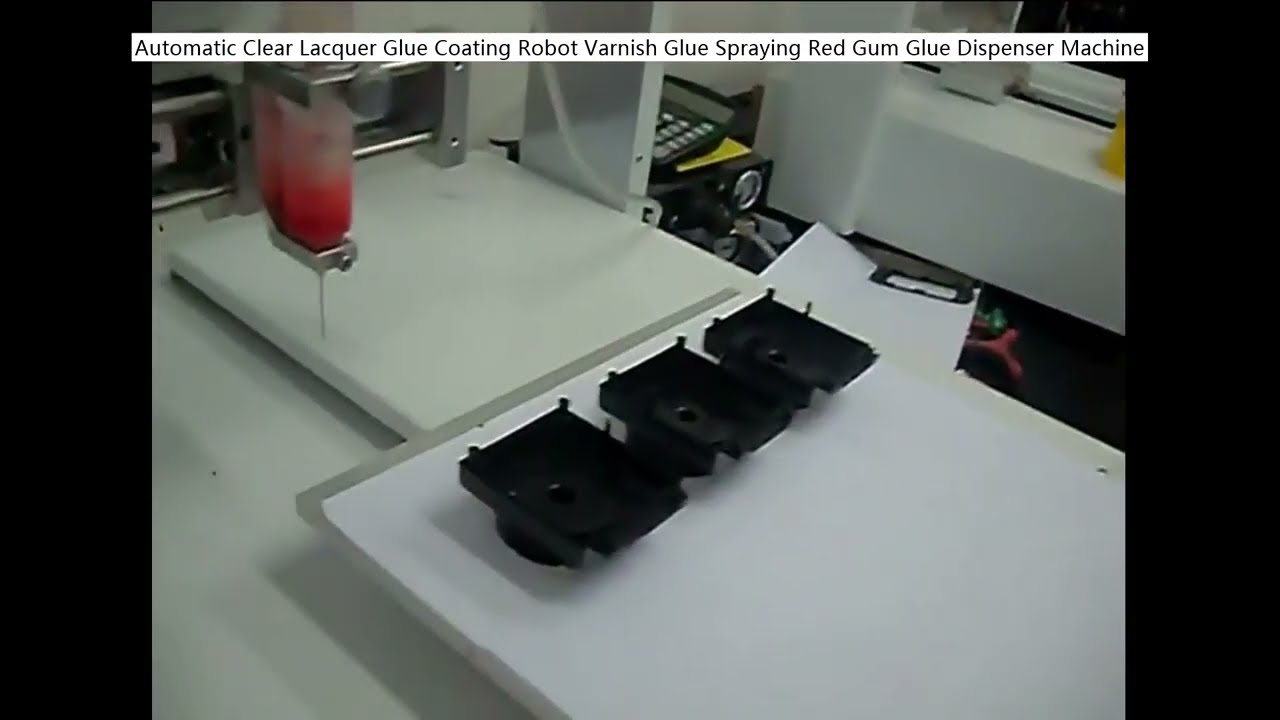 Robot automatique de revêtement de laque transparente, vernis et gomme rouge - Machine de dosage de colle