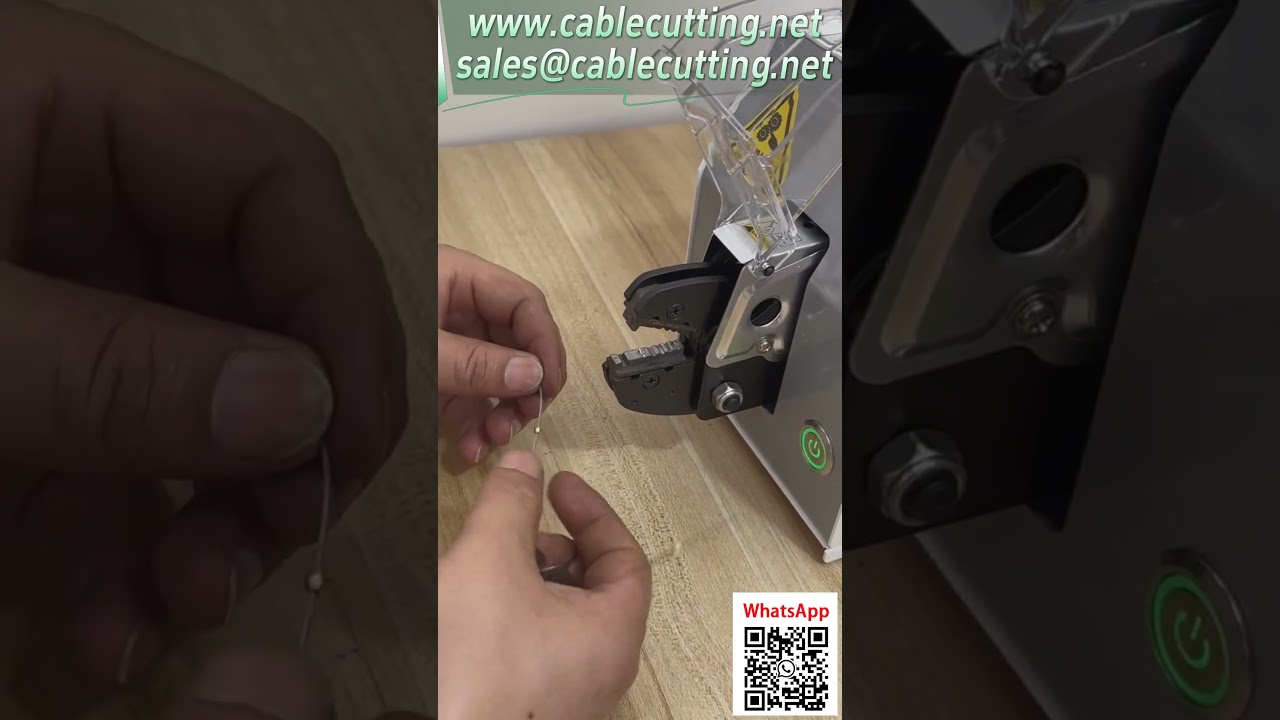 Terminal Crimping Machine, Custom Mold for Special Metal Balls, Pull Force Testing Equipment