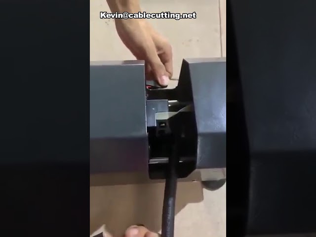 Coupe-câble pneumatique robuste pour faisceaux épais | Machine de coupe de fils