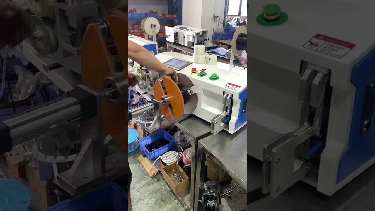 Machine de traitement de fil rapide et pratique : bobinage, liage et coupe en une seule étape