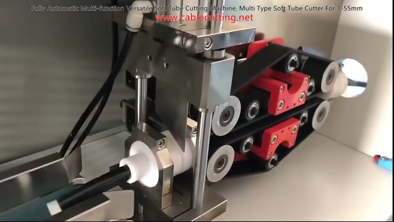 Machine de coupe de tubes souples entièrement automatique et multifonction