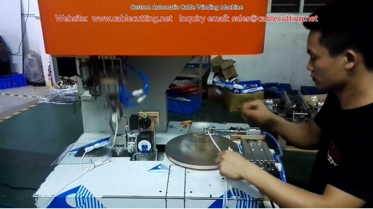 Custom Automatic Cable Winding Machine for Industrial Automation