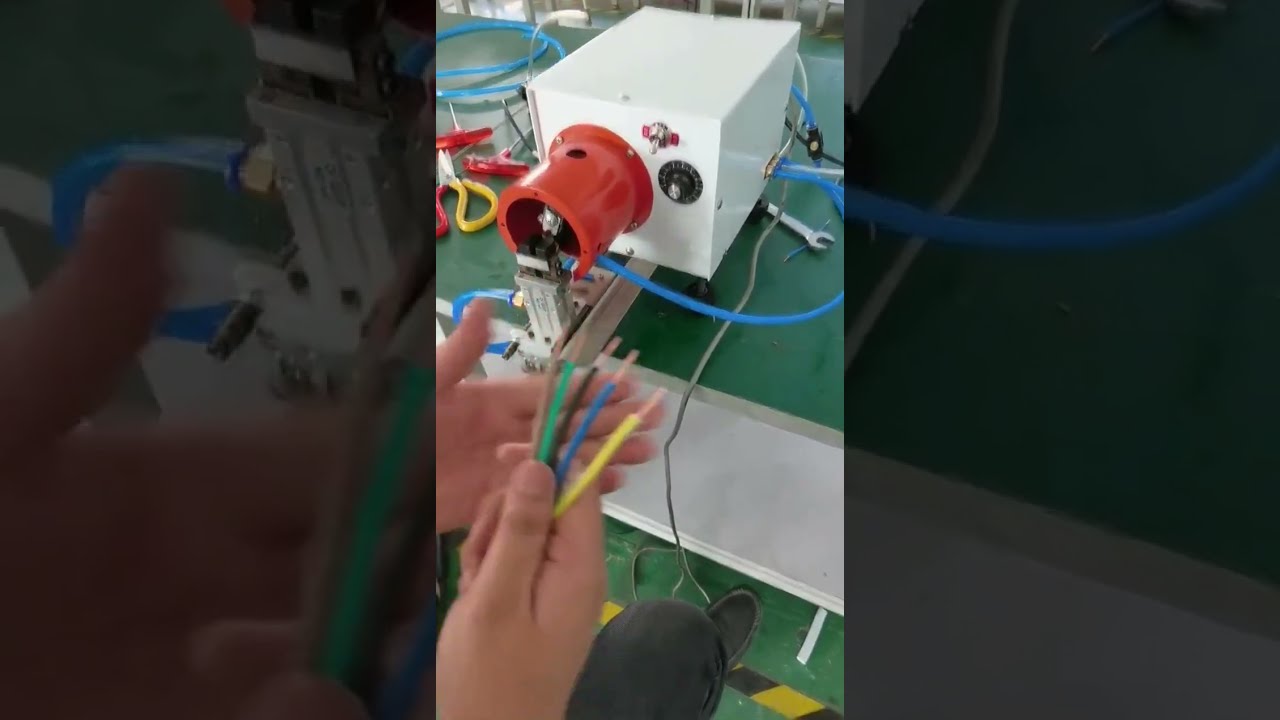 Wire Stripping and Twisting Machine Working Display | Factory Automation Equipment