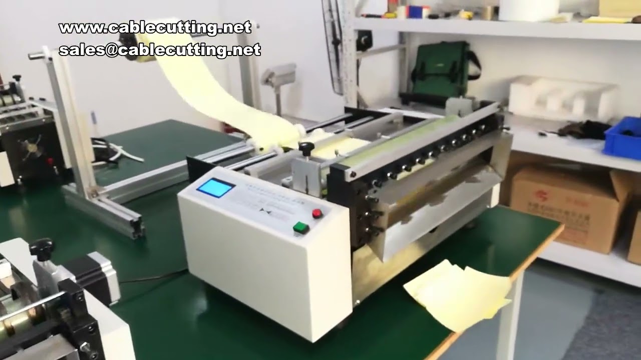 Machine de découpe automatique de film PVC, PET et film à bulles – Découpeuse précise pour emballage