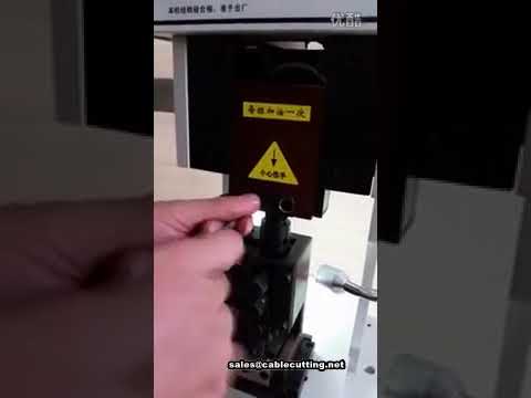 Machine à sertir les câbles : vidéo d'opération et de débogage