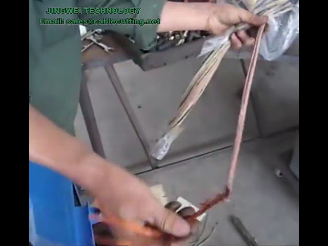 Machine de recyclage de câbles cuivre : fabrication automatique de fil de cuivre