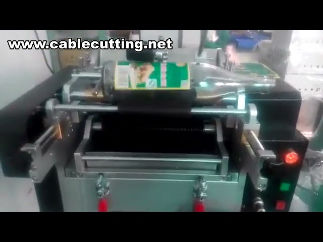 Machine d'étiquetage à colle humide manuelle pour bouteilles et pots ronds – étiquetage efficace avec étiquettes papier