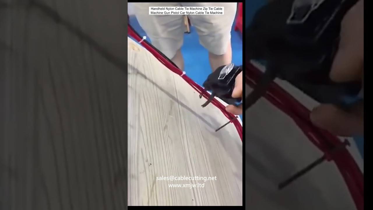 Handheld Nylon Cable Tie Gun | Zip Tie Machine Pistol for Automotive & Industrial Use