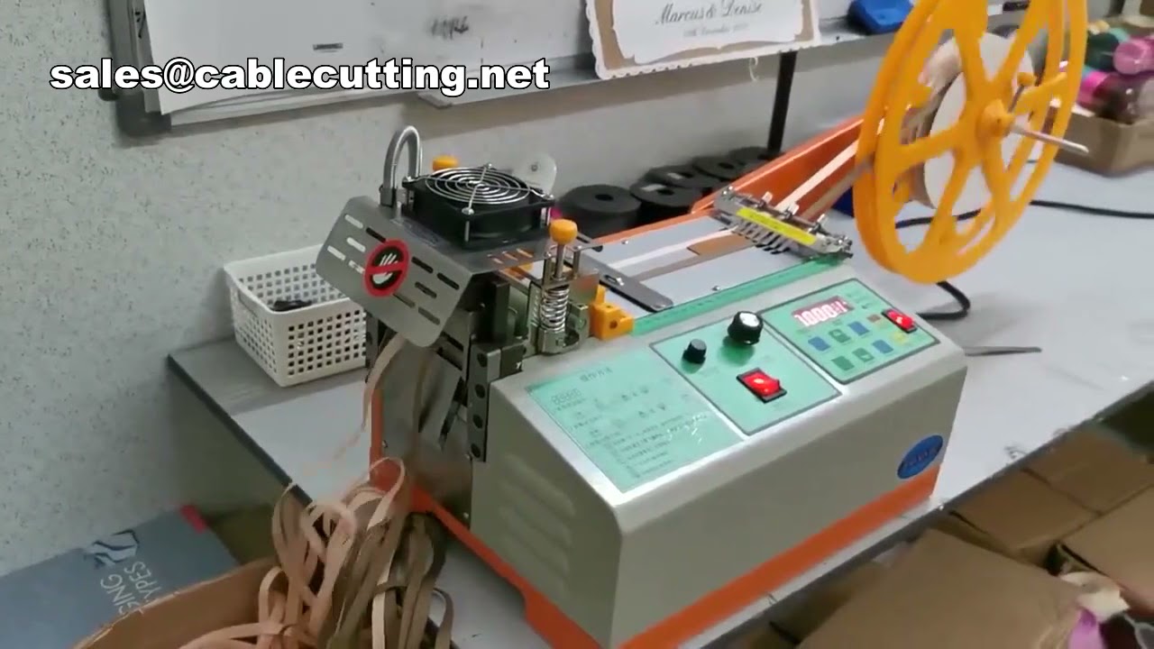 Machine de coupe de ceinture numérique automatique - Coupe à chaud et à froid pour sangles en nylon