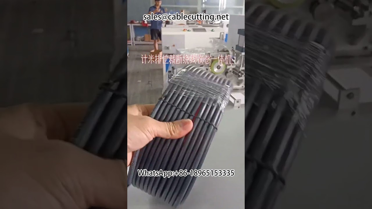 Machine à bobiner les câbles avec compteur de mètres et découpe précise - Enrouleuse et dérouleuse automatique