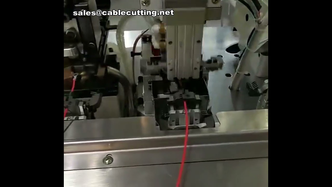 Machine à sertir les câbles thermorétractables, pose automatique et séchage