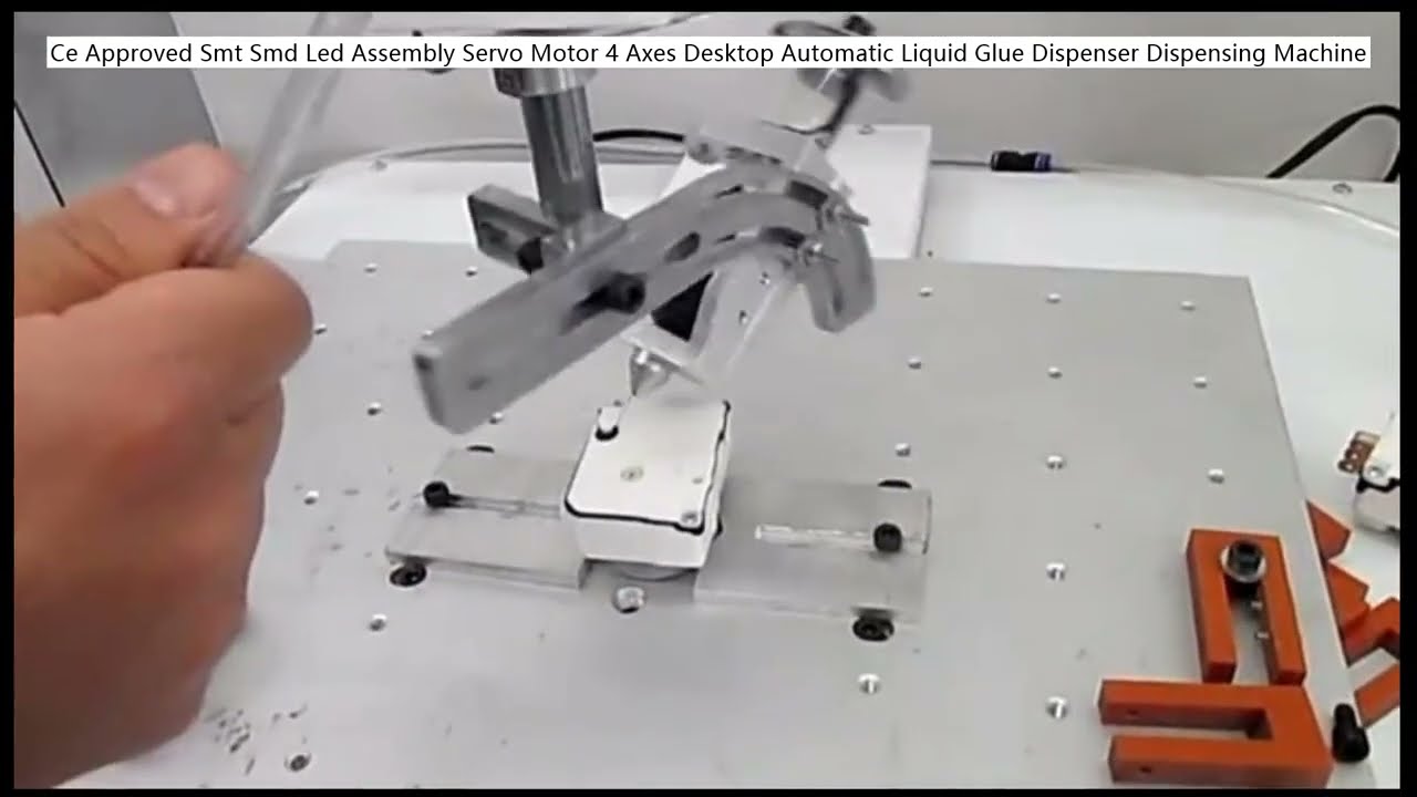 CE Approved SMT SMD LED Assembly 4-Axis Desktop Servo Motor Automatic Liquid Glue Dispenser