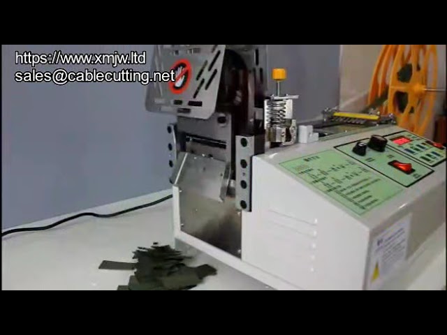 Machine automatique de coupe à couteau chaud pour sangles et rubans - Thermoscelleuse de bords